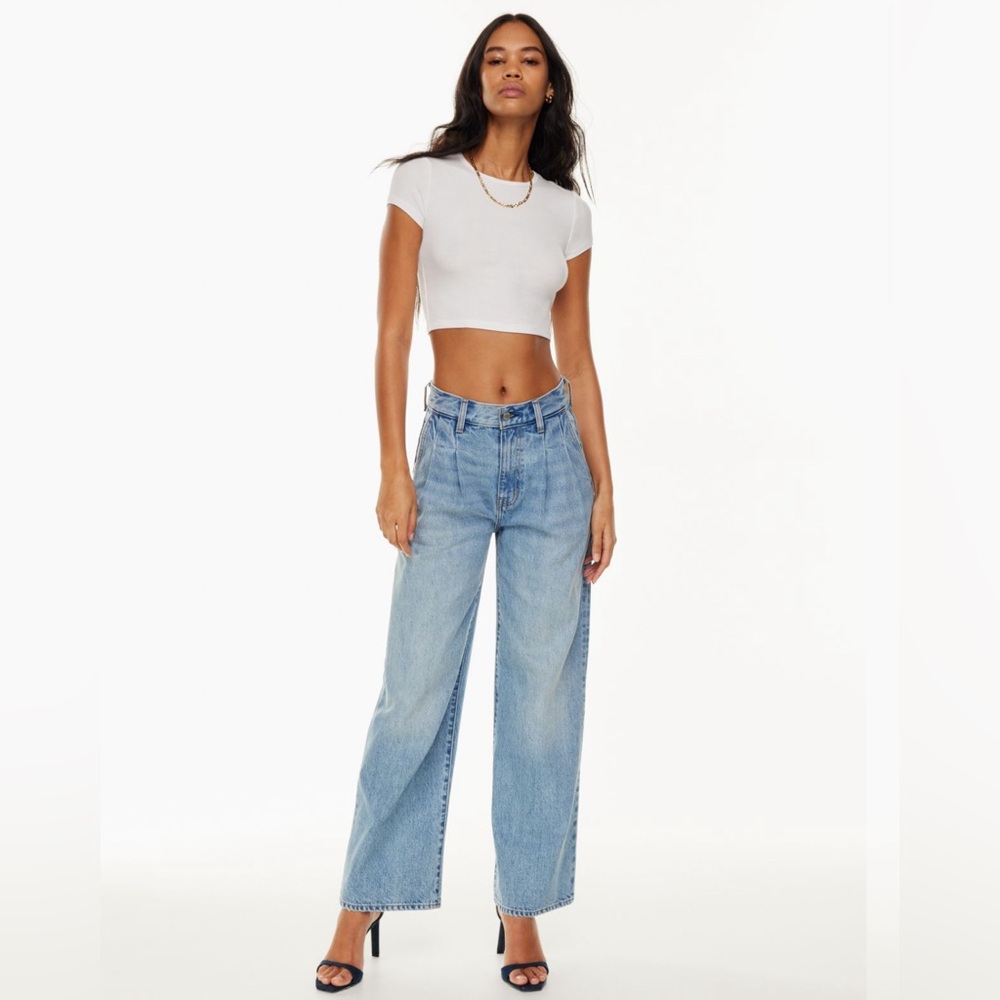 Denim Forum The Belinda Hi-Rise Wide Jean - Size 25 x 30L